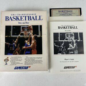 GBA Championship Basketball Two-On-Two Commodore 64/128 Game By Gamestar